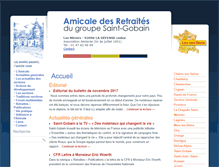 Tablet Screenshot of amicaleretraites-saint-gobain.com